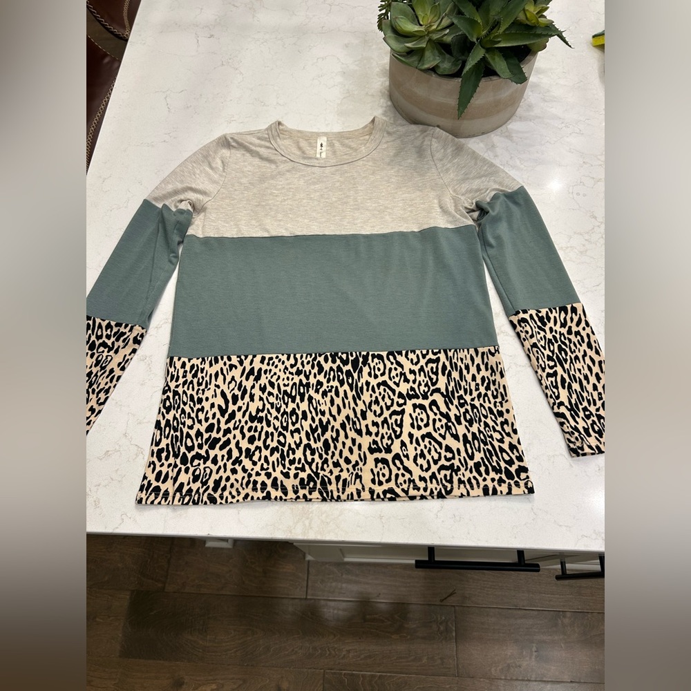 Vanilla Bay Cream Heathered Top